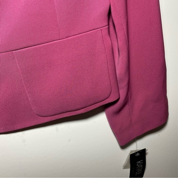 Kasper ASL Blaser Jacket w/ Button Down Font and Collar. Size 12P Color: Pink - Picture 5 of 15